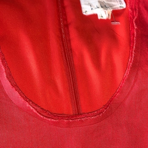 NWOT? Nicole Miller Artelier Lace Trim Sleeveless Linen Dress 6 - Picture 10 of 12